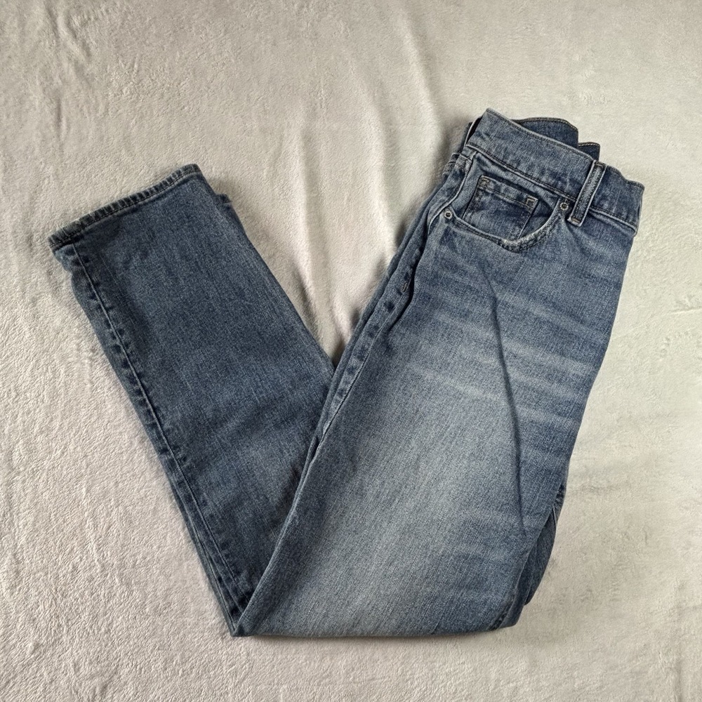 Old Navy Jeans Womens 4 Boyfriend Mid Rise Blue Wash Straight Leg Casual Pants